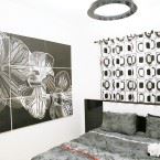 wall design in the bedroom